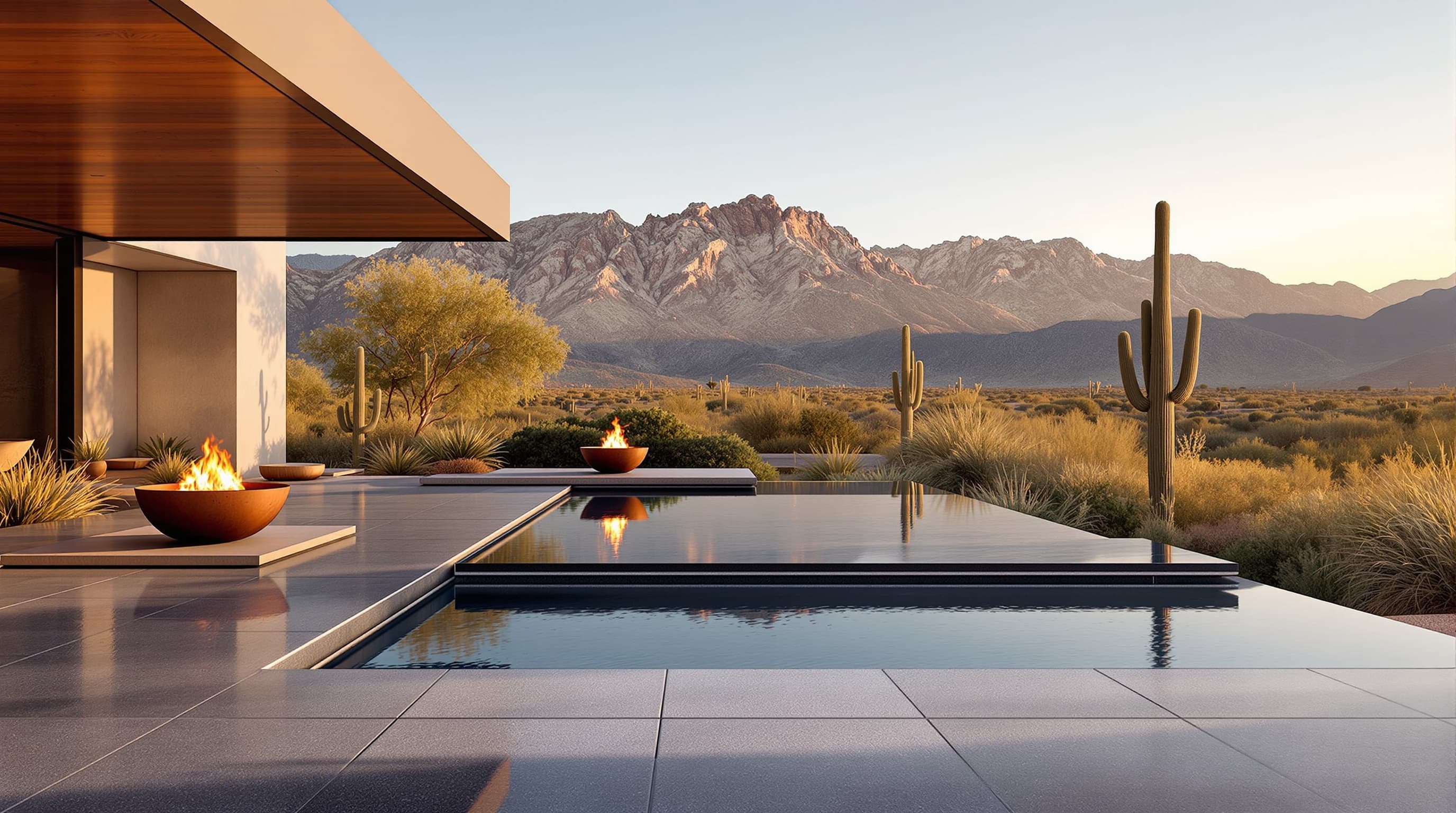 Desert compound — Pool terrace