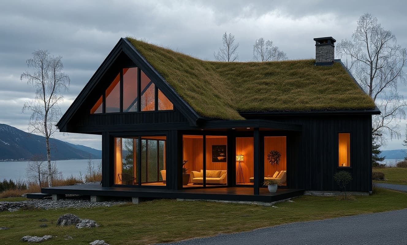 Nordic timber pavilion — Interior